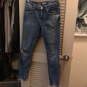 Zara distressed jeans